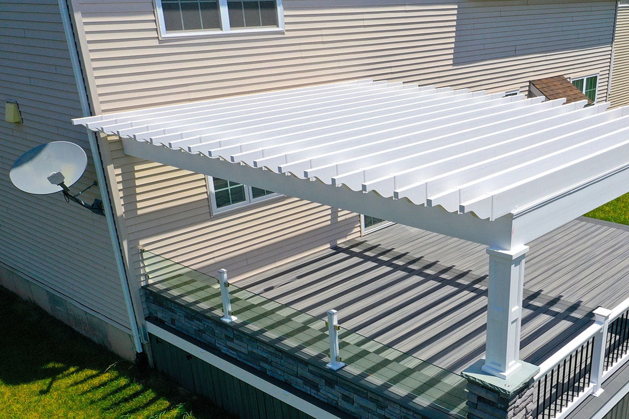 Pergola For Deck Resurfacing 2