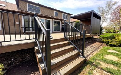 Composite Deck With Pergola