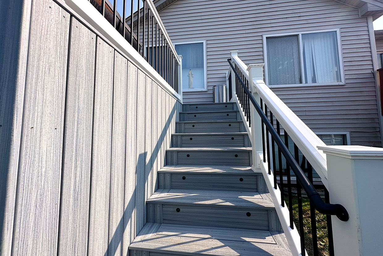 Deck Black White Railings Dunwoody Ga 1