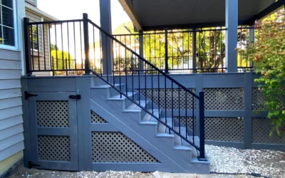 Truly Impressive Raised Deck With Custom Pavilion For Year-Round Enjoyment In Canton, Ga