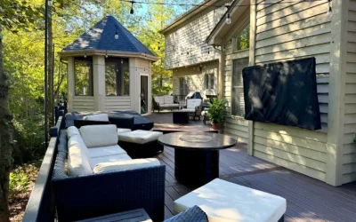 Impressive Wrap-Around Deck With Multi-Use Space In Holly Springs, Ga