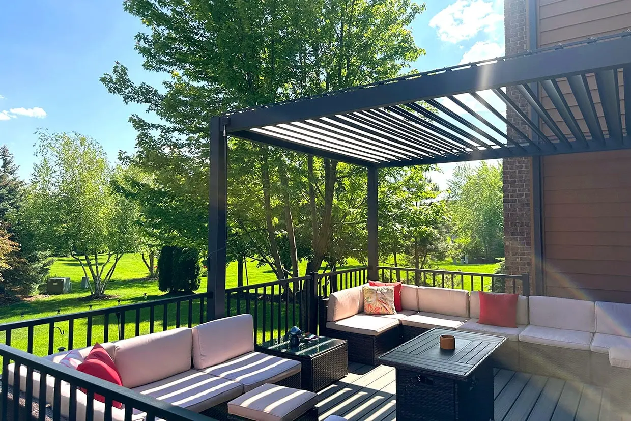 Cumming-02 Elevated Deck With Pergola 2