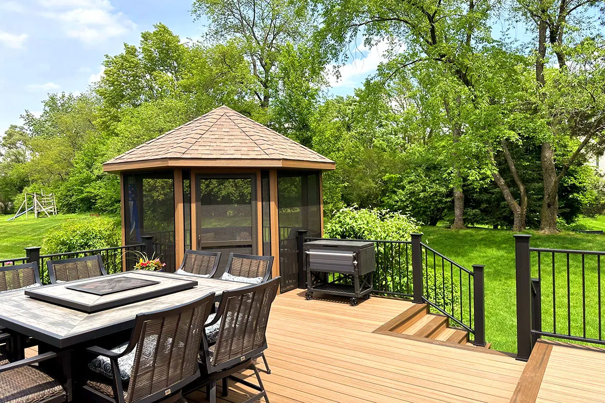 Composite Deck With Enclosed Porch 6