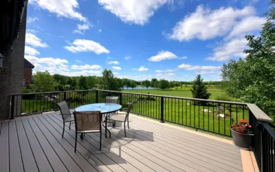 modern composite deck 14 Elevated Deck With Underneath Garden