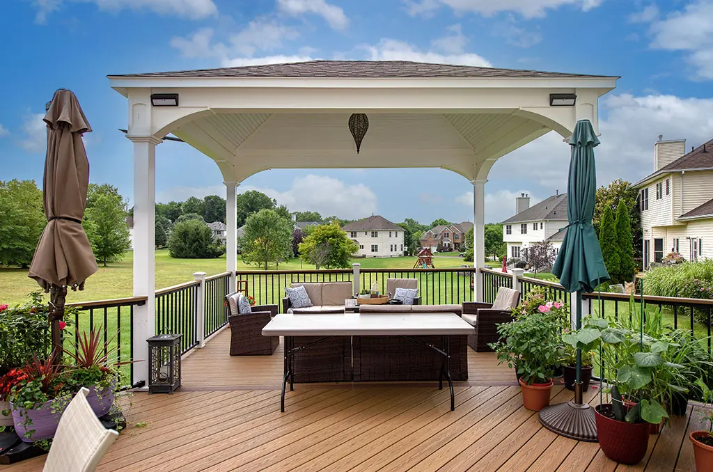 louvered roof vs pergola vs pavilion 1 Royal Deck Pergola Pavilion Louvered Roof